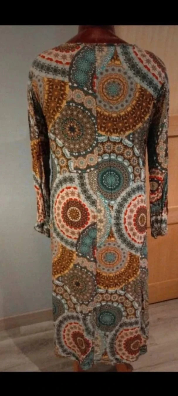 Vestido longo com estampas redondas coloridas Chantal B, TU – photo 2
